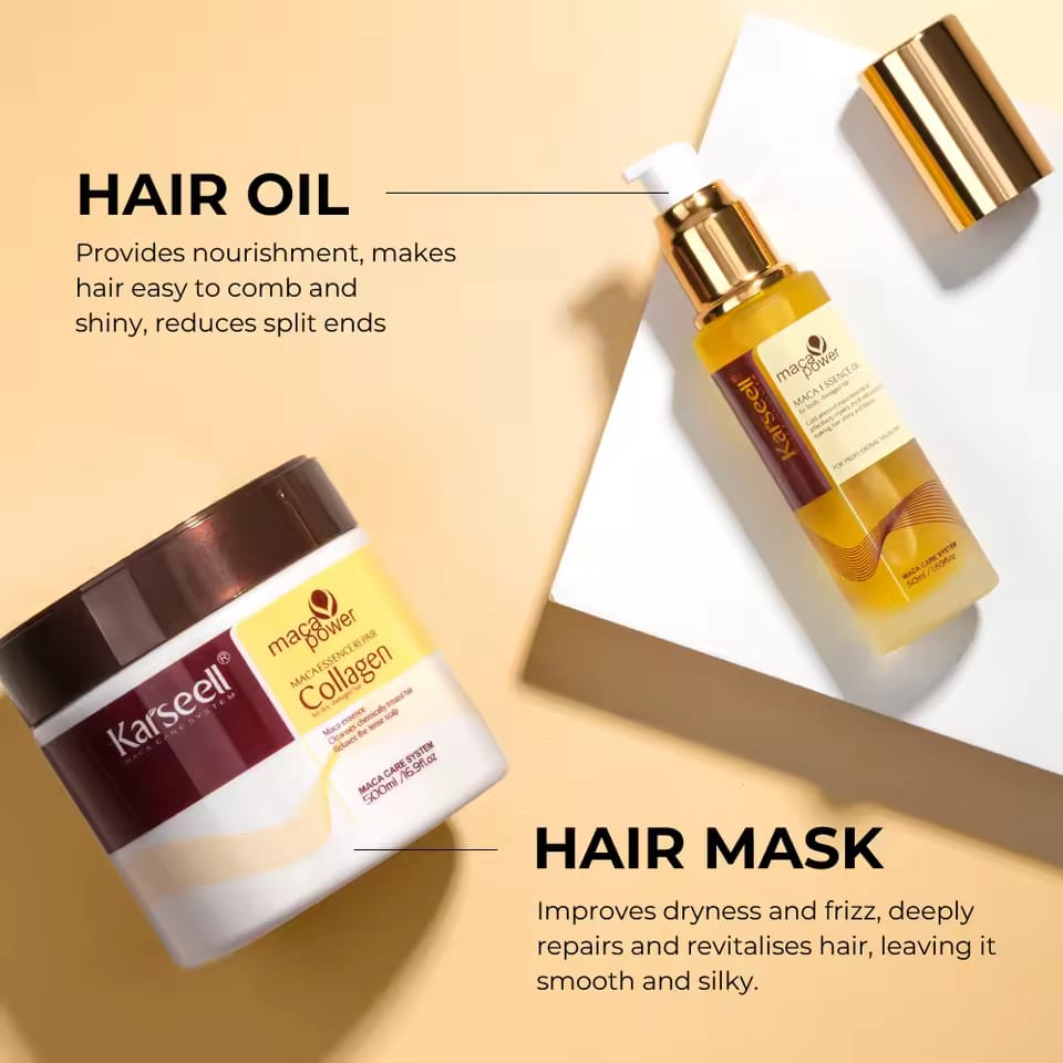 Duo Réparateur Karseell Power - Masque & Huile au Collagène