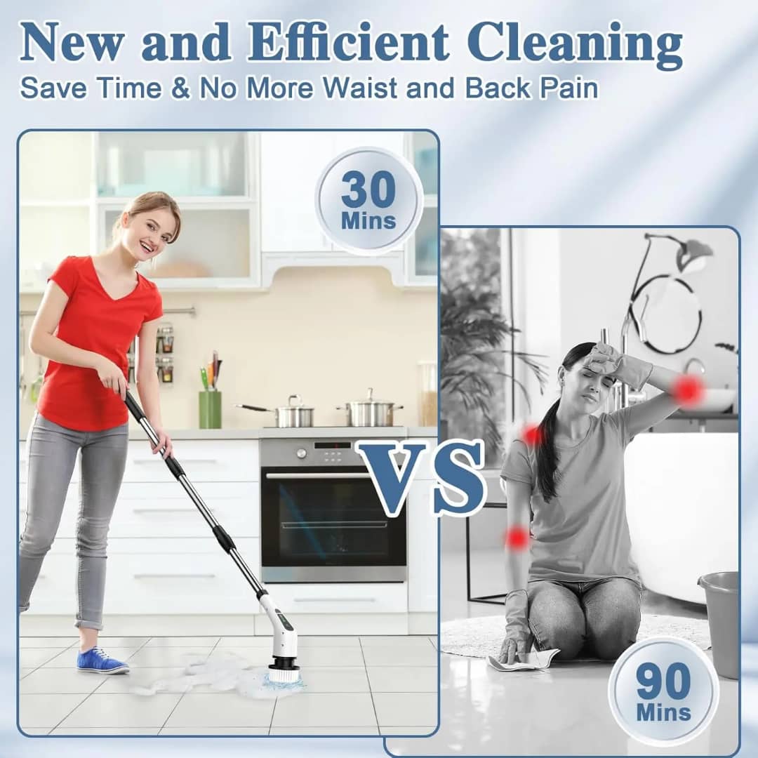 Brosse Électrique Multifonction Rotative – Le Nettoyage Sans Effort