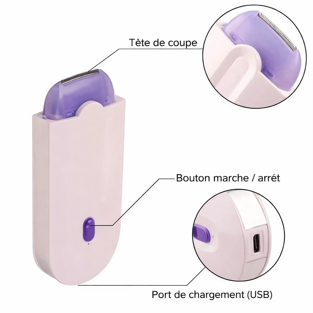Appareil d’épilation rechargeable 2-en-1