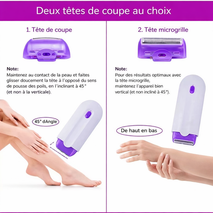 Appareil d’épilation rechargeable 2-en-1